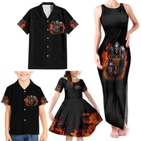 Drink With You Again Reaper Family Matching Tank Maxi Dress and Hawaiian Shirt - Wonder Print Shop