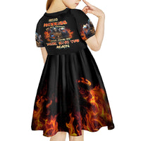 Drink With You Again Reaper Kid Short Sleeve Dress - Wonder Print Shop