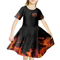 Drink With You Again Reaper Kid Short Sleeve Dress - Wonder Print Shop