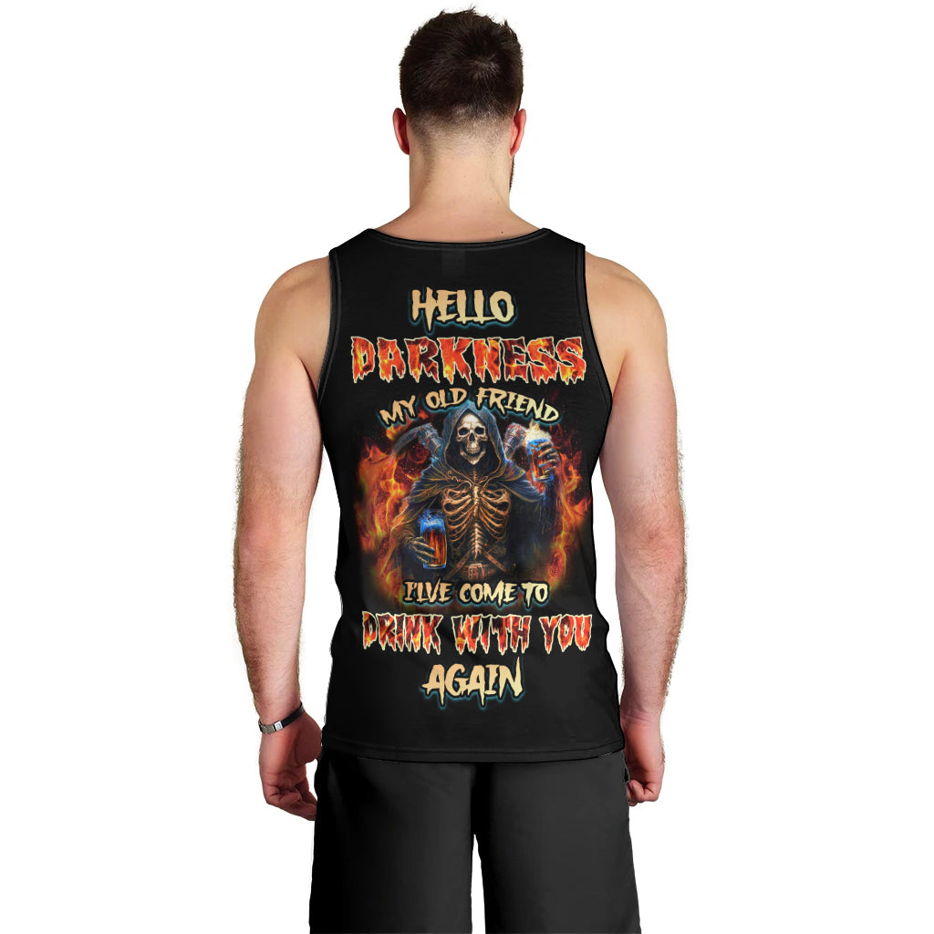 Drink With You Again Reaper Men Tank Top - Wonder Print Shop