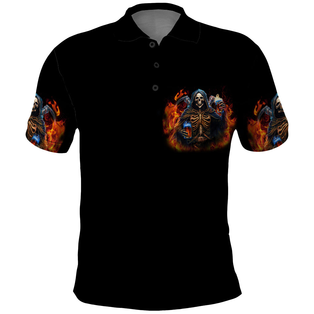 Drink With You Again Reaper Polo Shirt - Wonder Print Shop