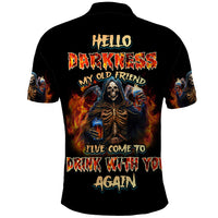 Drink With You Again Reaper Polo Shirt - Wonder Print Shop