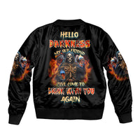 Drink With You Again Reaper Sleeve Zip Bomber Jacket - Wonder Print Shop