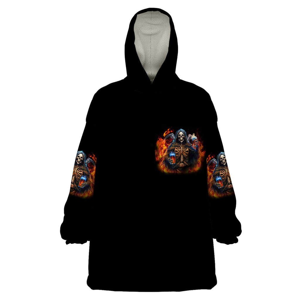 Drink With You Again Reaper Wearable Blanket Hoodie - Wonder Print Shop