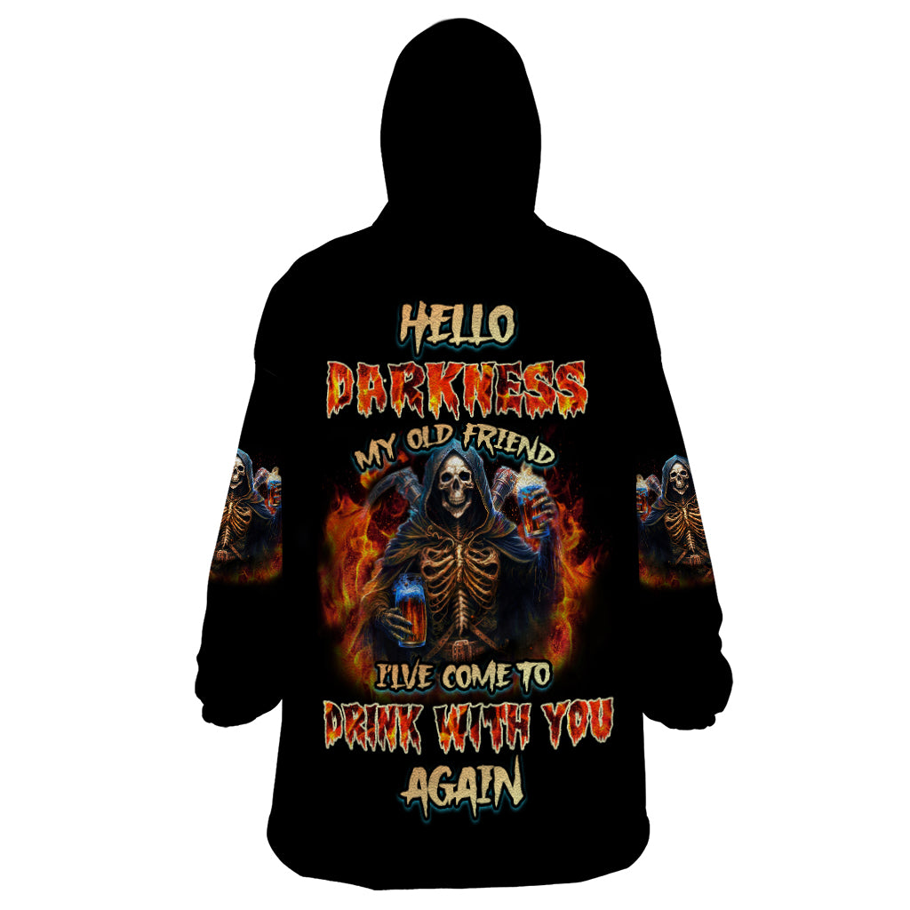 Drink With You Again Reaper Wearable Blanket Hoodie - Wonder Print Shop