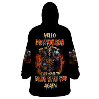 Drink With You Again Reaper Wearable Blanket Hoodie - Wonder Print Shop
