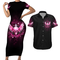 Karma Fairy Skull - In My Next Life Couples Matching Short Sleeve Bodycon Dress and Hawaiian Shirt - Wonder Print Shop