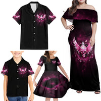 Karma Fairy Skull - In My Next Life Family Matching Off Shoulder Maxi Dress and Hawaiian Shirt - Wonder Print Shop
