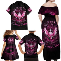 Karma Fairy Skull - In My Next Life Family Matching Off Shoulder Maxi Dress and Hawaiian Shirt - Wonder Print Shop