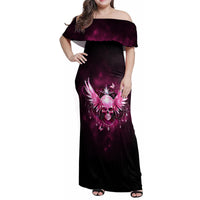 Karma Fairy Skull - In My Next Life Family Matching Off Shoulder Maxi Dress and Hawaiian Shirt - Wonder Print Shop