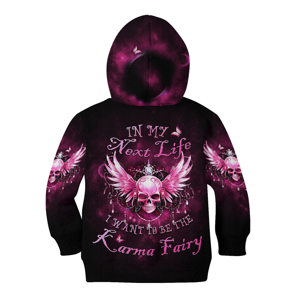 Karma Fairy Skull - In My Next Life Kid Hoodie - Wonder Print Shop