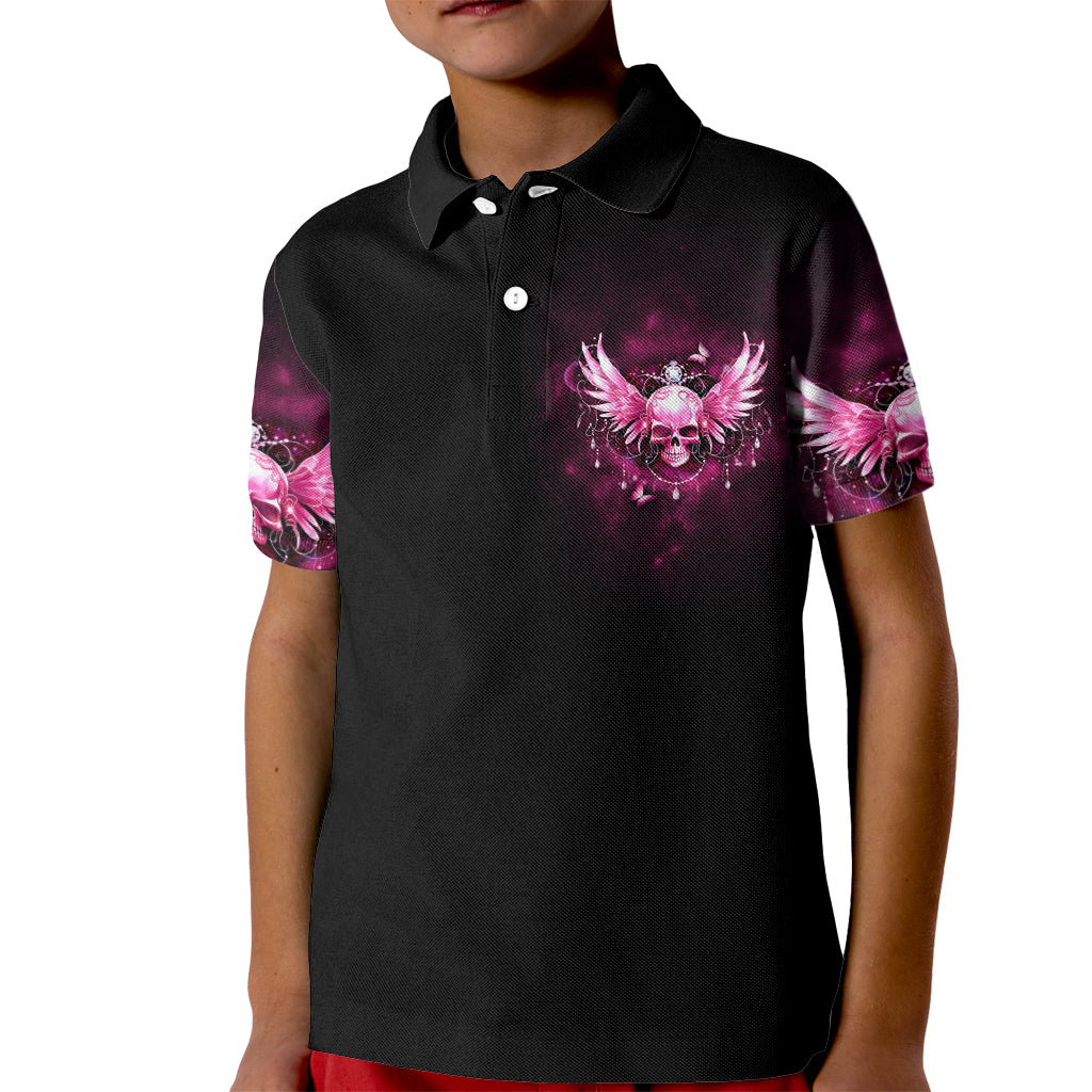 Karma Fairy Skull - In My Next Life Kid Polo Shirt - Wonder Print Shop