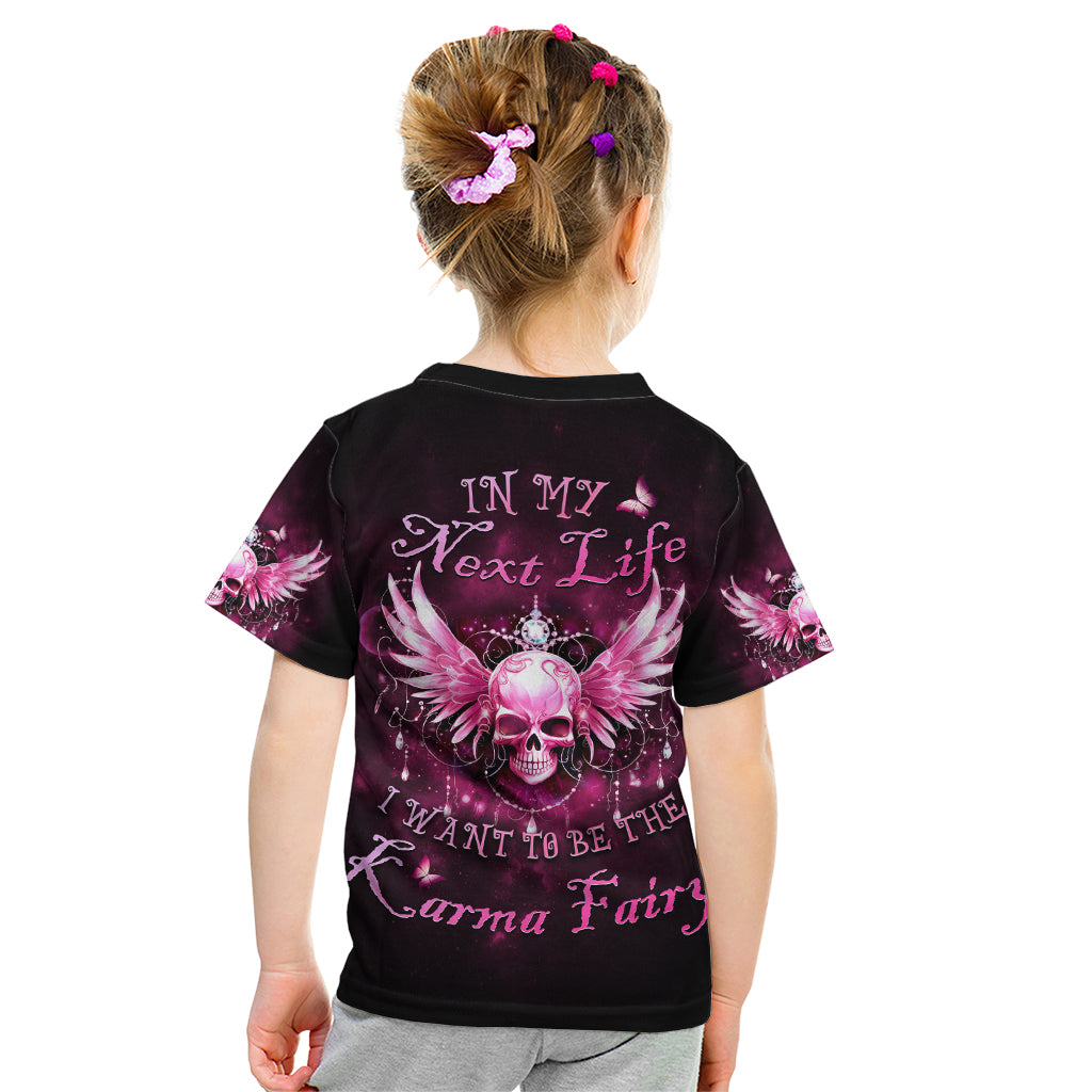 Karma Fairy Skull - In My Next Life Kid T Shirt - Wonder Print Shop