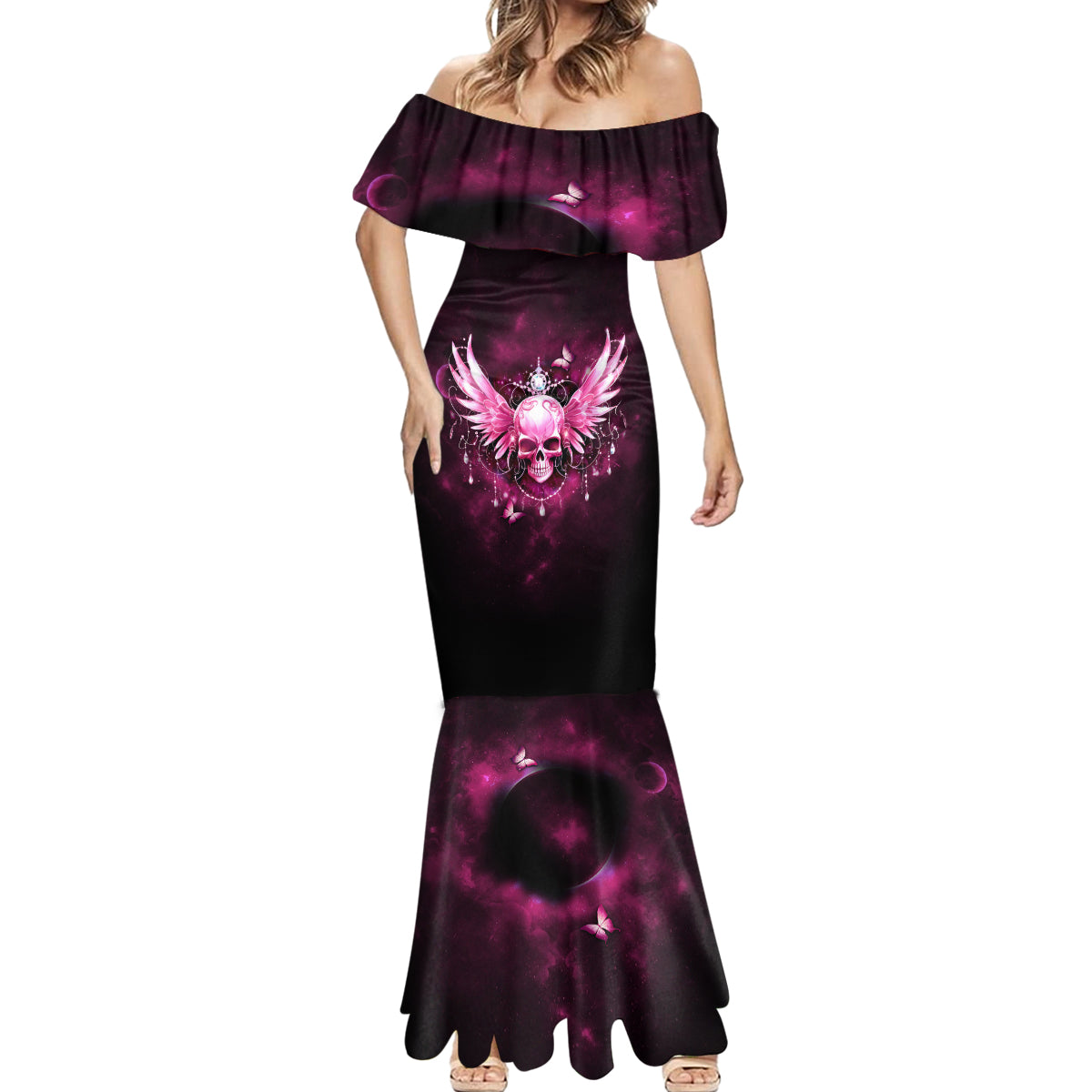 Karma Fairy Skull - In My Next Life Mermaid Dress - Wonder Print Shop