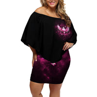 Karma Fairy Skull - In My Next Life Off Shoulder Short Dress - Wonder Print Shop