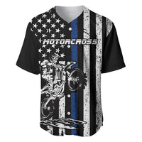 Personalized Motocross Rider Baseball Jersey with Splash Pattern and Dirt Bike Jump Illustration - Wonder Print Shop