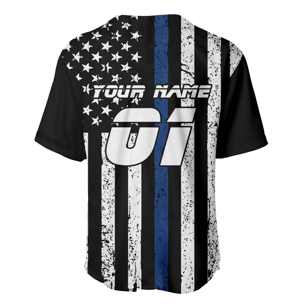 Personalized Motocross Rider Baseball Jersey with Splash Pattern and Dirt Bike Jump Illustration - Wonder Print Shop