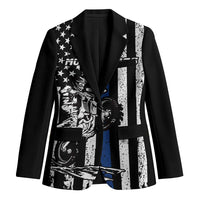 Personalized Motocross Rider Blazer with Splash Pattern and Dirt Bike Jump Illustration - Wonder Print Shop