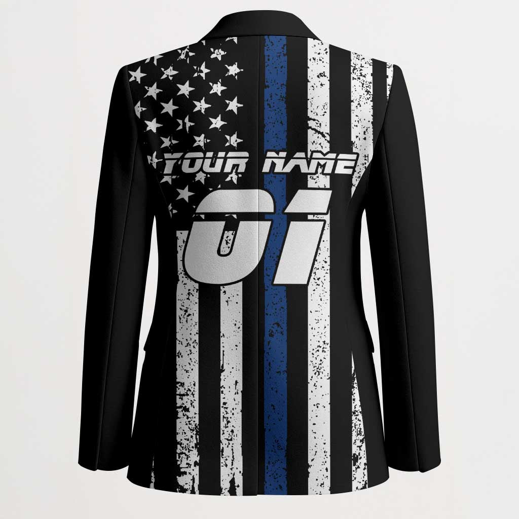 Personalized Motocross Rider Blazer with Splash Pattern and Dirt Bike Jump Illustration - Wonder Print Shop