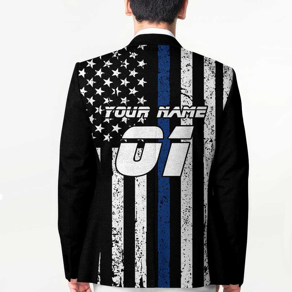 Personalized Motocross Rider Blazer with Splash Pattern and Dirt Bike Jump Illustration - Wonder Print Shop
