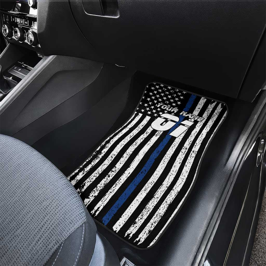 Personalized Motocross Rider Car Mats with Splash Pattern and Dirt Bike Jump Illustration - Wonder Print Shop