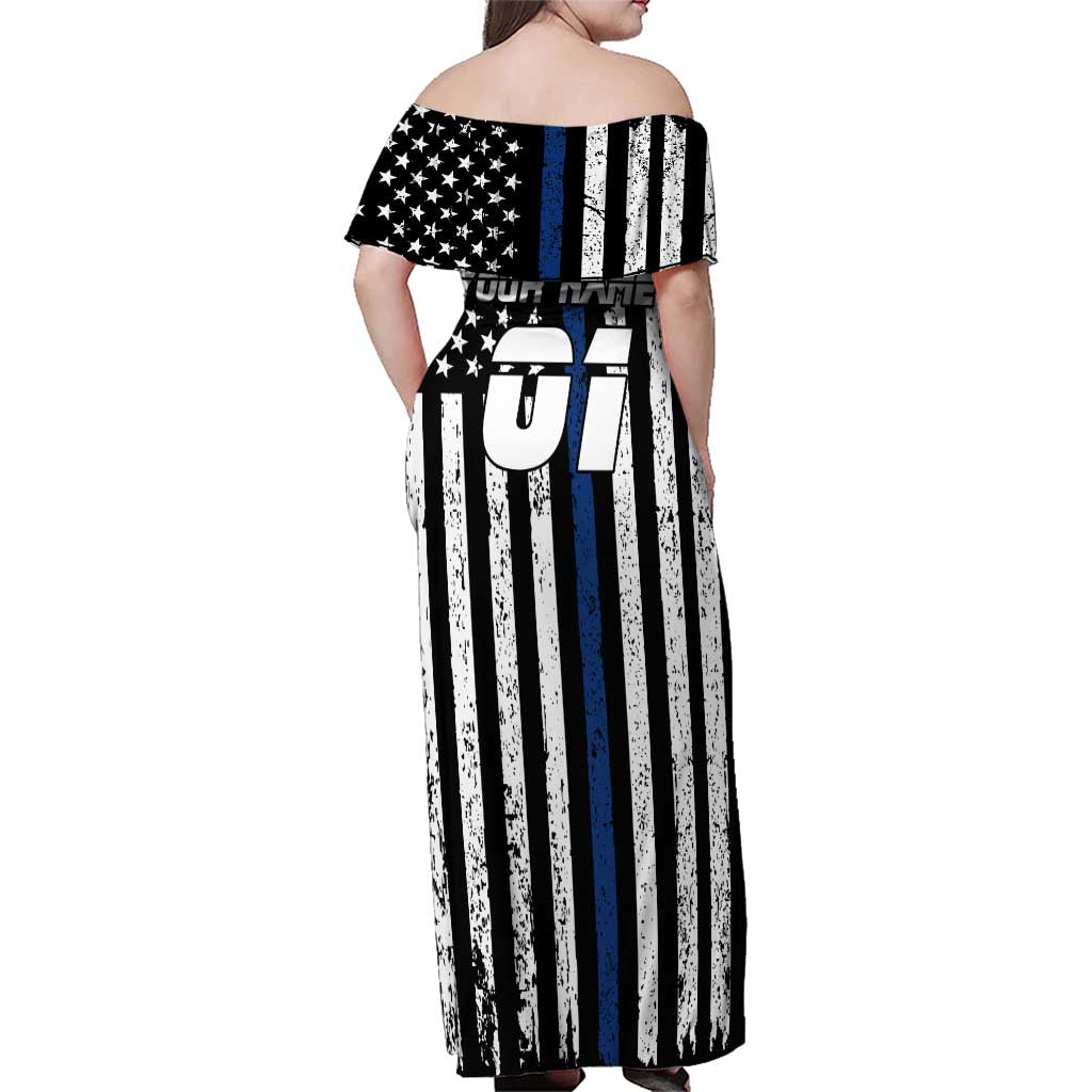 Personalized Motocross Rider Family Matching Off Shoulder Maxi Dress and Hawaiian Shirt with Splash Pattern and Dirt Bike Jump Illustration - Wonder Print Shop