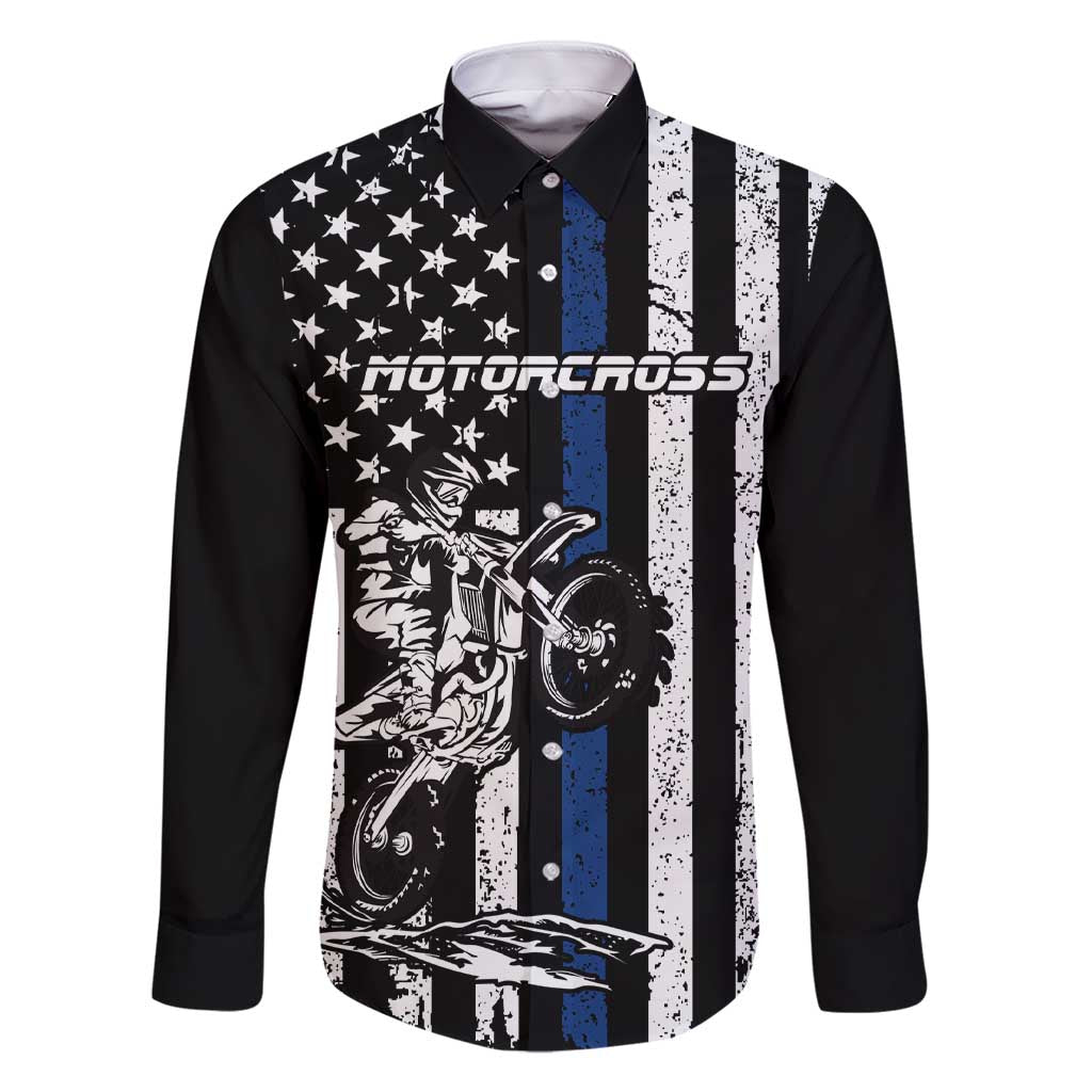 Personalized Motocross Rider Family Matching Short Sleeve Bodycon Dress and Hawaiian Shirt with Splash Pattern and Dirt Bike Jump Illustration - Wonder Print Shop