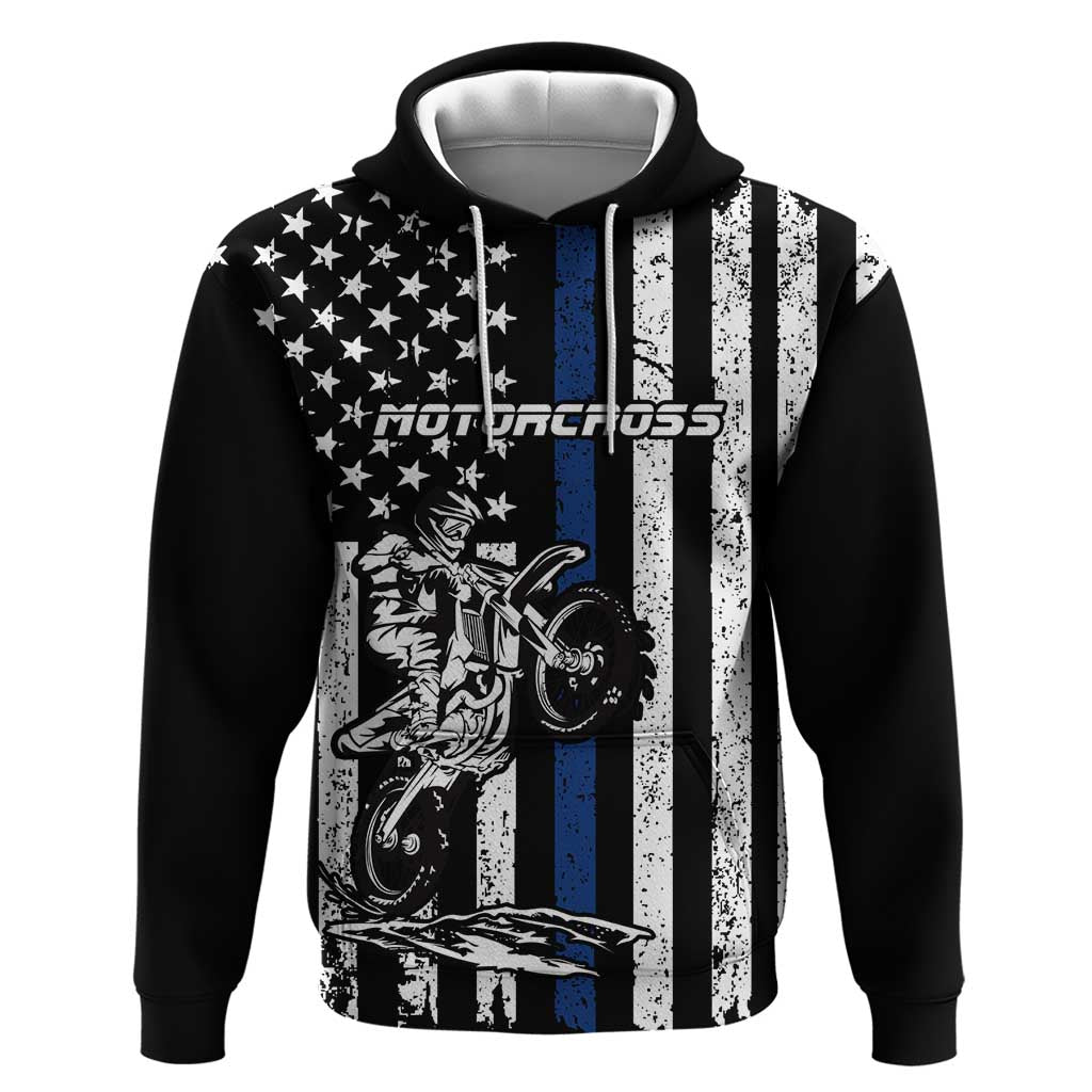 Personalized Motocross Rider Hoodie with Splash Pattern and Dirt Bike Jump Illustration - Wonder Print Shop