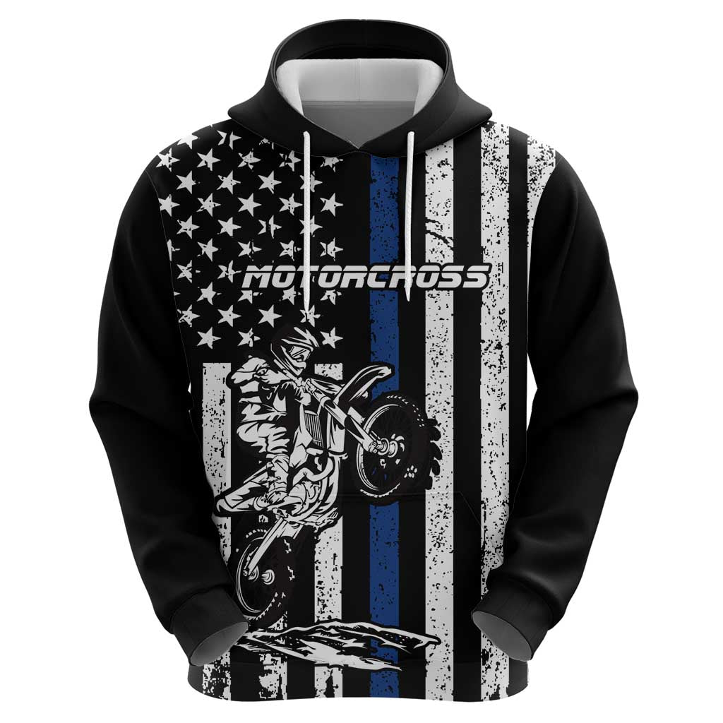 Personalized Motocross Rider Hoodie with Splash Pattern and Dirt Bike Jump Illustration - Wonder Print Shop