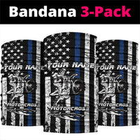 Personalized Motocross Rider Neck Gaiter with Splash Pattern and Dirt Bike Jump Illustration - Wonder Print Shop