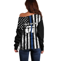Personalized Motocross Rider Off Shoulder Sweater with Splash Pattern and Dirt Bike Jump Illustration - Wonder Print Shop