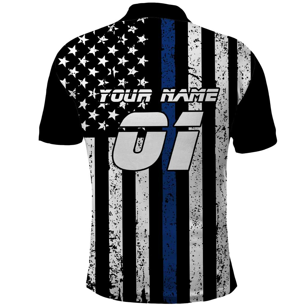Personalized Motocross Rider Polo Shirt with Splash Pattern and Dirt Bike Jump Illustration - Wonder Print Shop