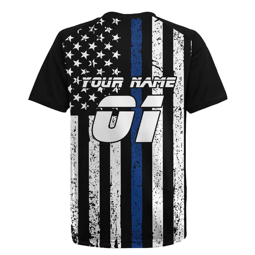 Personalized Motocross Rider Rugby Jersey with Splash Pattern and Dirt Bike Jump Illustration - Wonder Print Shop
