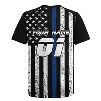 Personalized Motocross Rider Rugby Jersey with Splash Pattern and Dirt Bike Jump Illustration - Wonder Print Shop