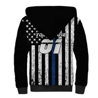 Personalized Motocross Rider Sherpa Hoodie with Splash Pattern and Dirt Bike Jump Illustration - Wonder Print Shop