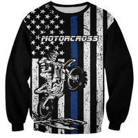 Personalized Motocross Rider Sweatshirt with Splash Pattern and Dirt Bike Jump Illustration - Wonder Print Shop
