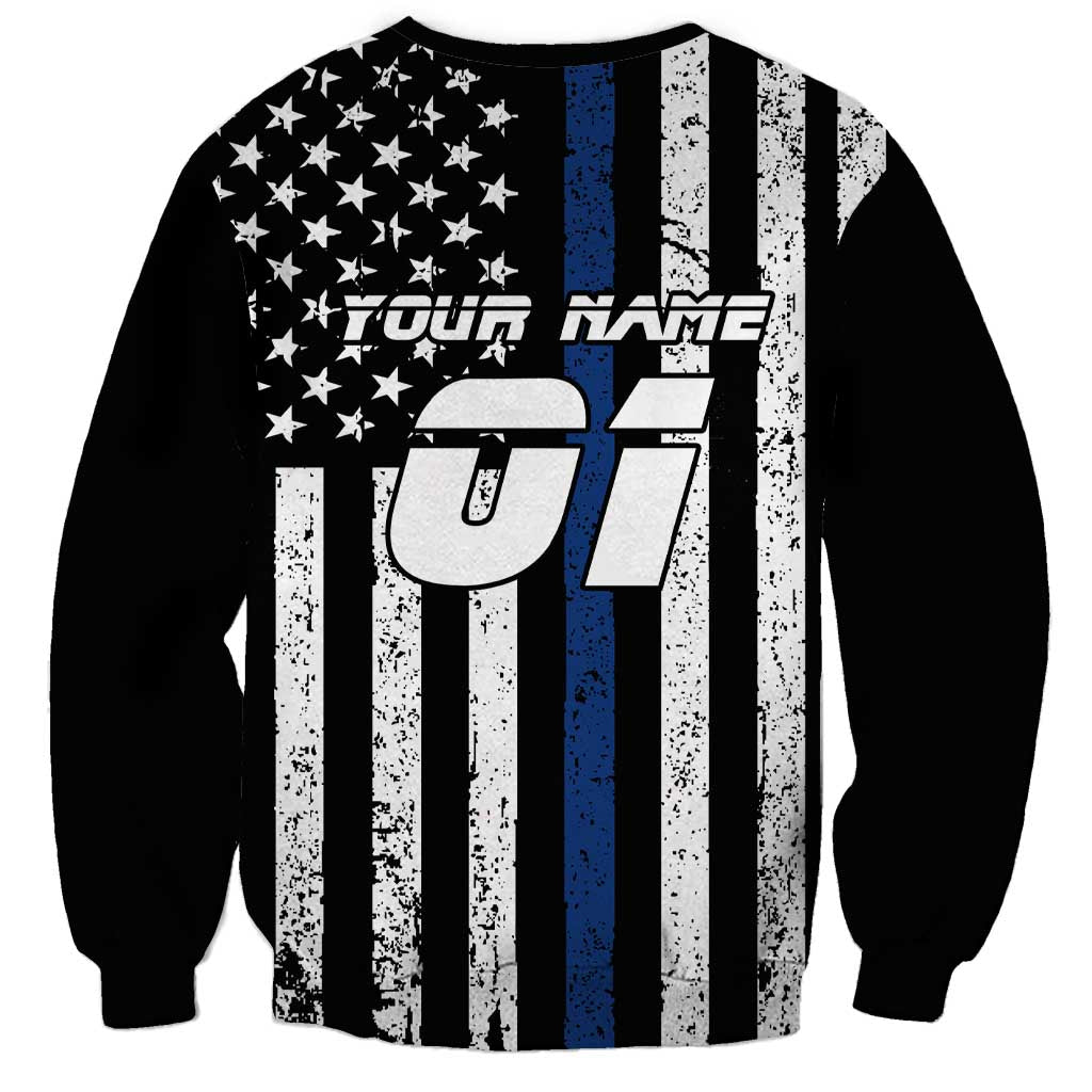 Personalized Motocross Rider Sweatshirt with Splash Pattern and Dirt Bike Jump Illustration - Wonder Print Shop