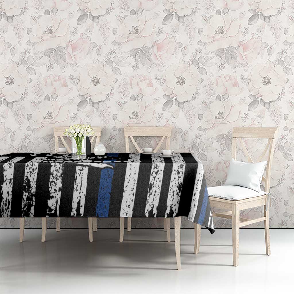 Personalized Motocross Rider Tablecloth with Splash Pattern and Dirt Bike Jump Illustration - Wonder Print Shop