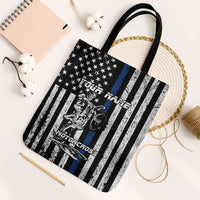 Personalized Motocross Rider Tote Bag with Splash Pattern and Dirt Bike Jump Illustration - Wonder Print Shop