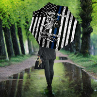 Personalized Motocross Rider Umbrella with Splash Pattern and Dirt Bike Jump Illustration - Wonder Print Shop