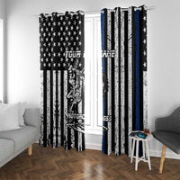 Personalized Motocross Rider Window Curtain with Splash Pattern and Dirt Bike Jump Illustration - Wonder Print Shop