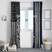 Personalized Motocross Rider Window Curtain with Splash Pattern and Dirt Bike Jump Illustration - Wonder Print Shop