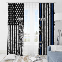 Personalized Motocross Rider Window Curtain with Splash Pattern and Dirt Bike Jump Illustration - Wonder Print Shop