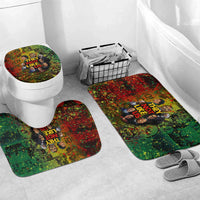 Black History Portrait Collage Bathroom Set Africa Empowering They Not Like Us Quote in Grunge Paint - Wonder Print Shop