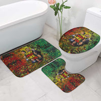 Black History Portrait Collage Bathroom Set Africa Empowering They Not Like Us Quote in Grunge Paint - Wonder Print Shop