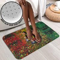 Black History Portrait Collage Bathroom Set Africa Empowering They Not Like Us Quote in Grunge Paint - Wonder Print Shop