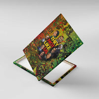 Black History Portrait Collage Canvas Wall Art Africa Empowering They Not Like Us Quote in Grunge Paint - Wonder Print Shop