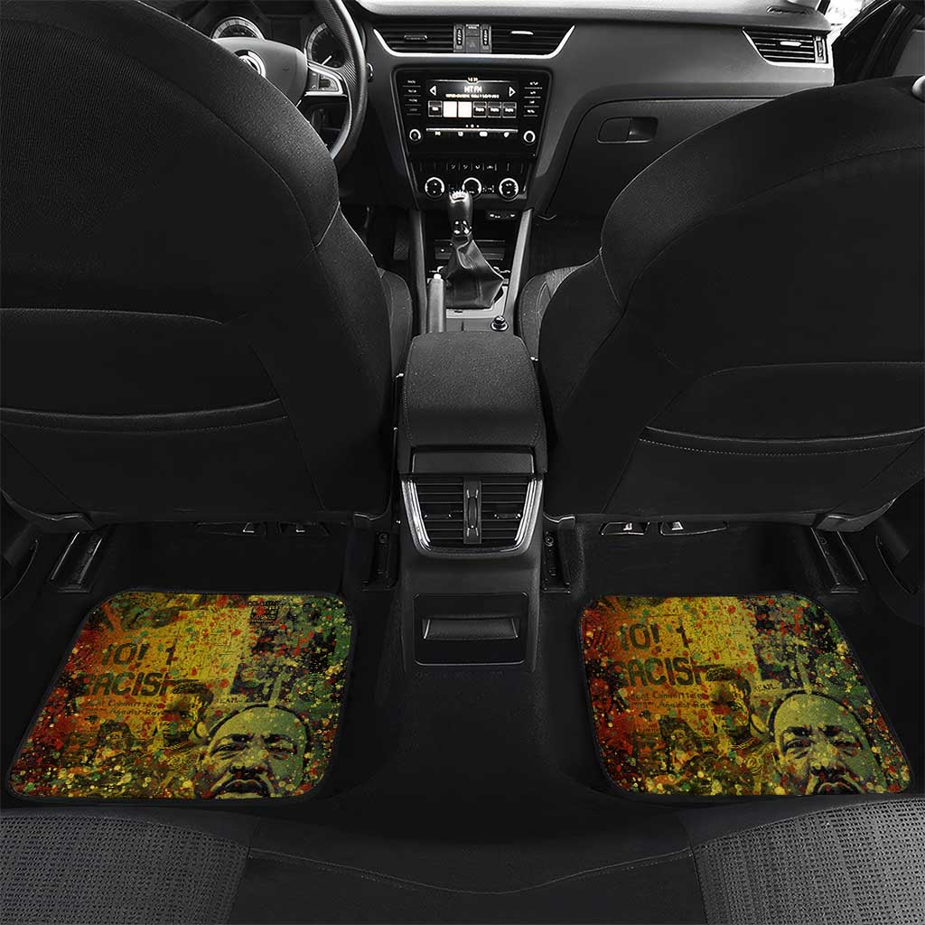 Black History Portrait Collage Car Mats Africa Empowering They Not Like Us Quote in Grunge Paint - Wonder Print Shop