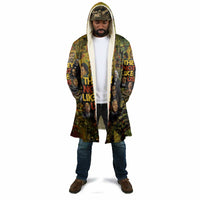 Black History Portrait Collage Cloak Africa Empowering They Not Like Us Quote in Grunge Paint - Wonder Print Shop
