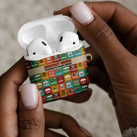 Everyday Genius Powered by Black Minds AirPods Case with Colorful Invention Icons Pattern - Wonder Print Shop
